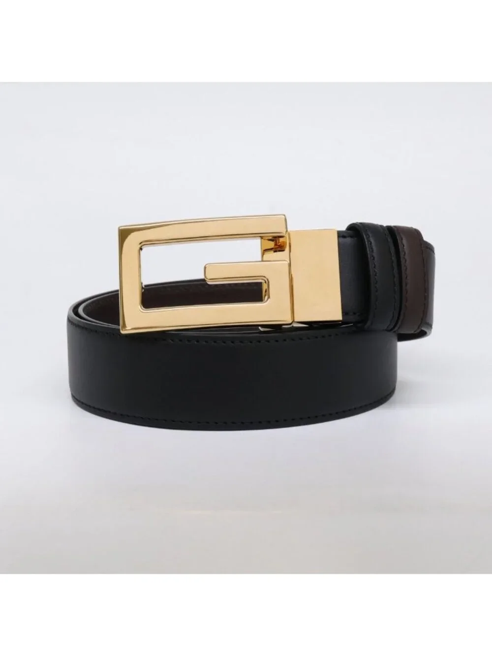 Gucci Square Buckle Reversible Belt
